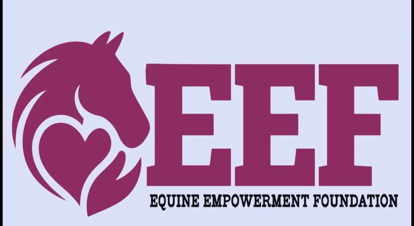 Equine Empowerment Foundation horse-and-heart logo and EEF wordmark